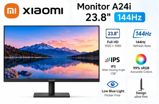 Xiaomi Monitor A24i 2026 23.8" IPS FHD 144 Hz