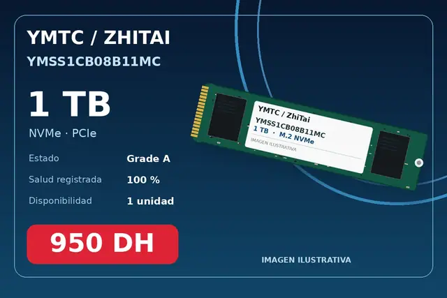 YMTC/ZhiTai OEM PCIe-8 SSD 1TB YMSS1CB08B11MC