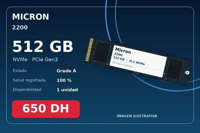 Micron 2200 512GB NVMe