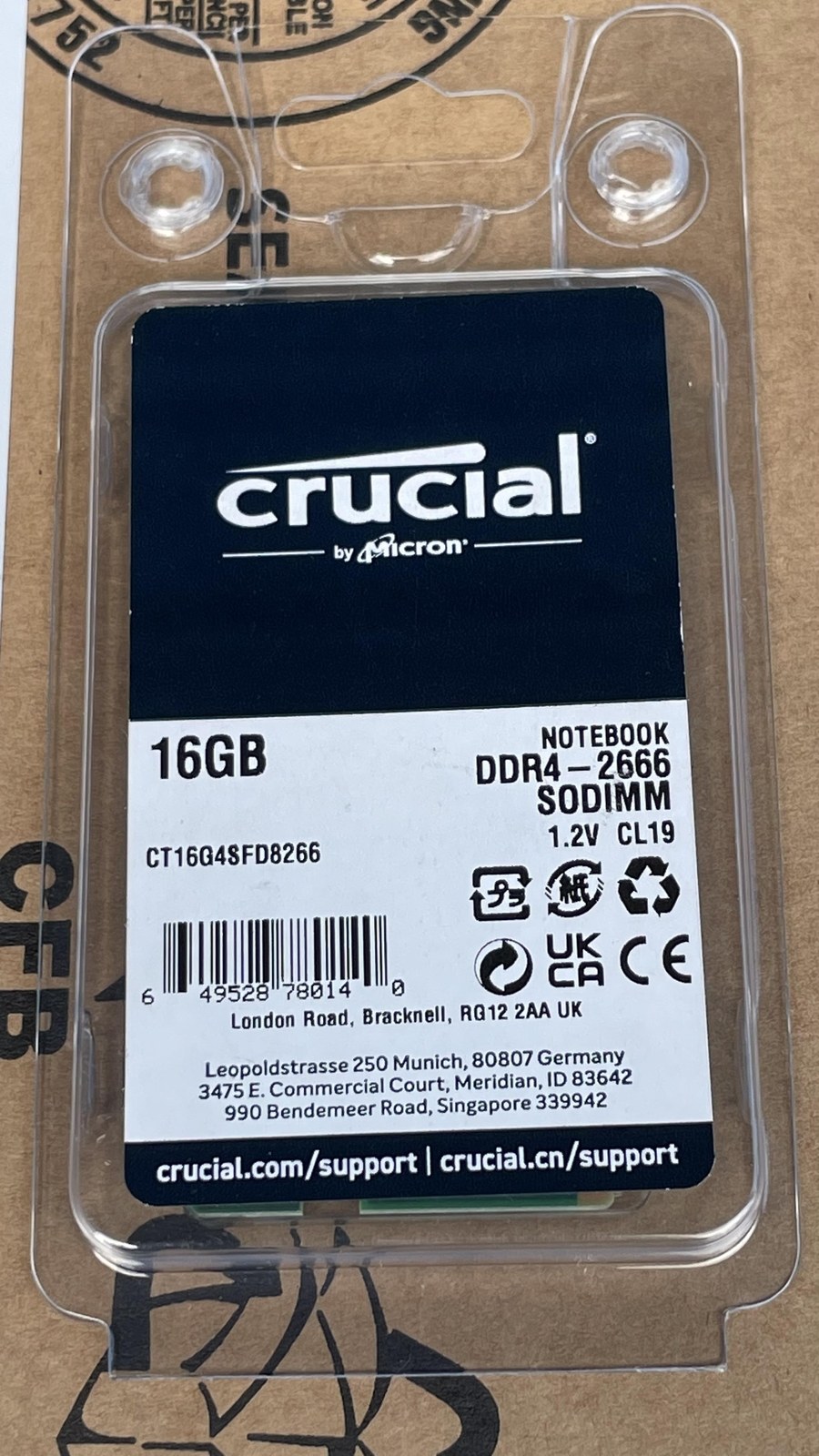 Crucial 16GB DDR4 SODIMM · referencia 3